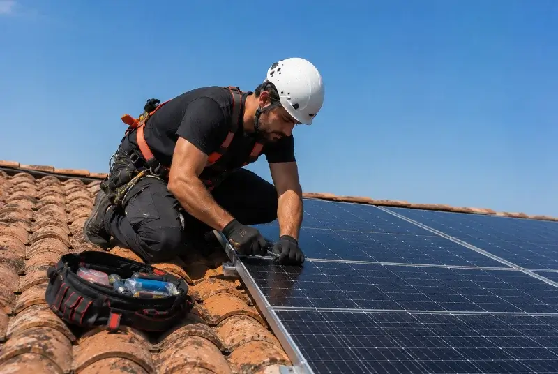 Maintenance et monitoring de panneaux solaires à la Roque-d'Anthéron